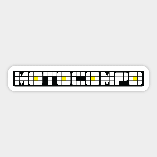 Motocompo logo Sticker by vukojev-alex